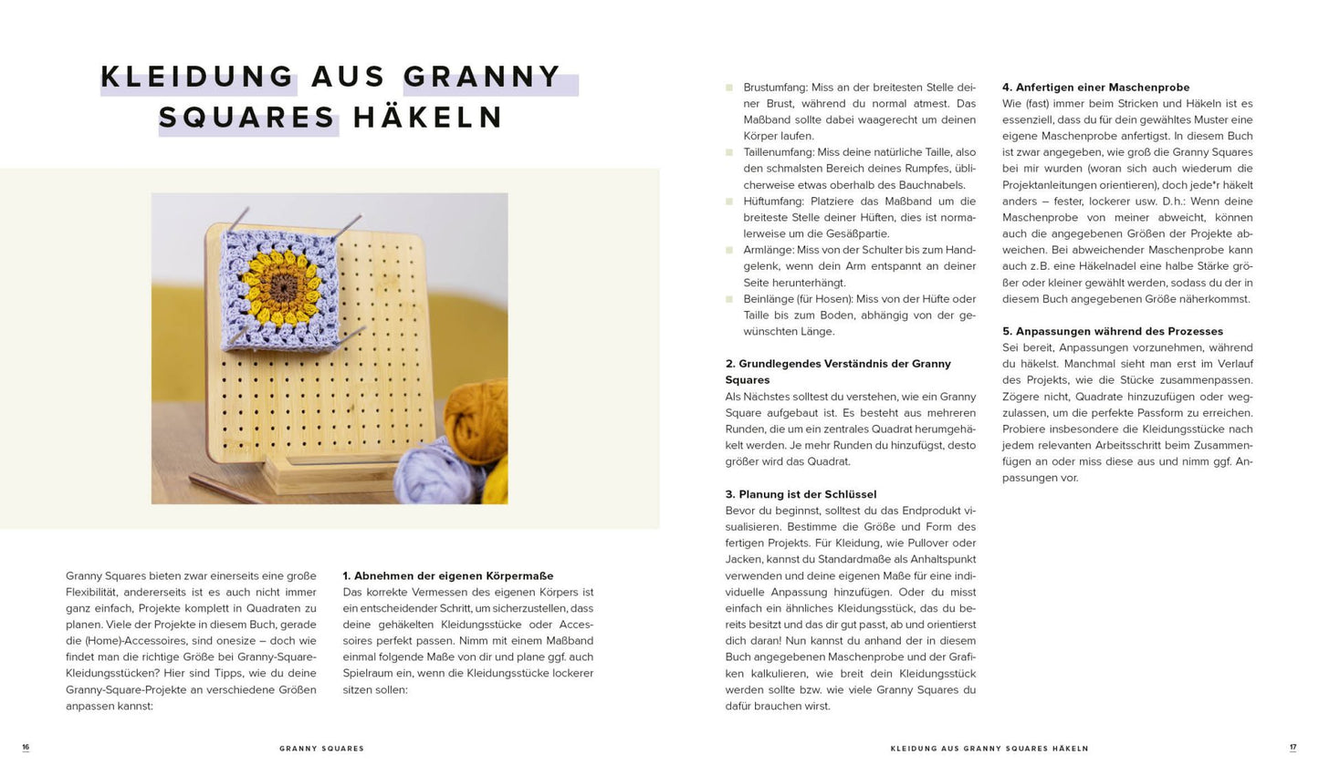 Quadratisch, praktisch, Granny Squares! 15 Häkelprojekte | 40 Muster | 1000 Möglichkeiten