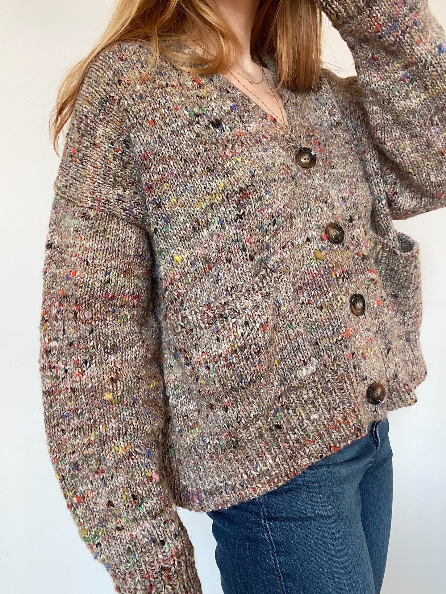 Strickpaket Cardigan No. 8 von My Favourite Things Knitwear aus Aran Tweed & Silk Mohair