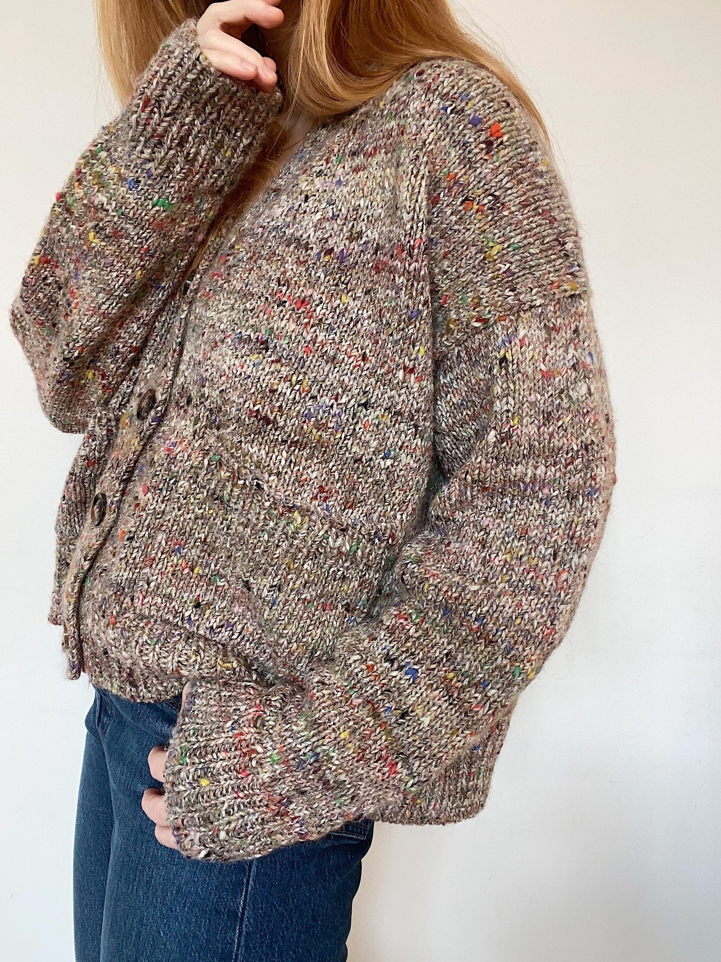 Strickpaket Cardigan No. 8 von My Favourite Things Knitwear aus Aran Tweed & Silk Mohair