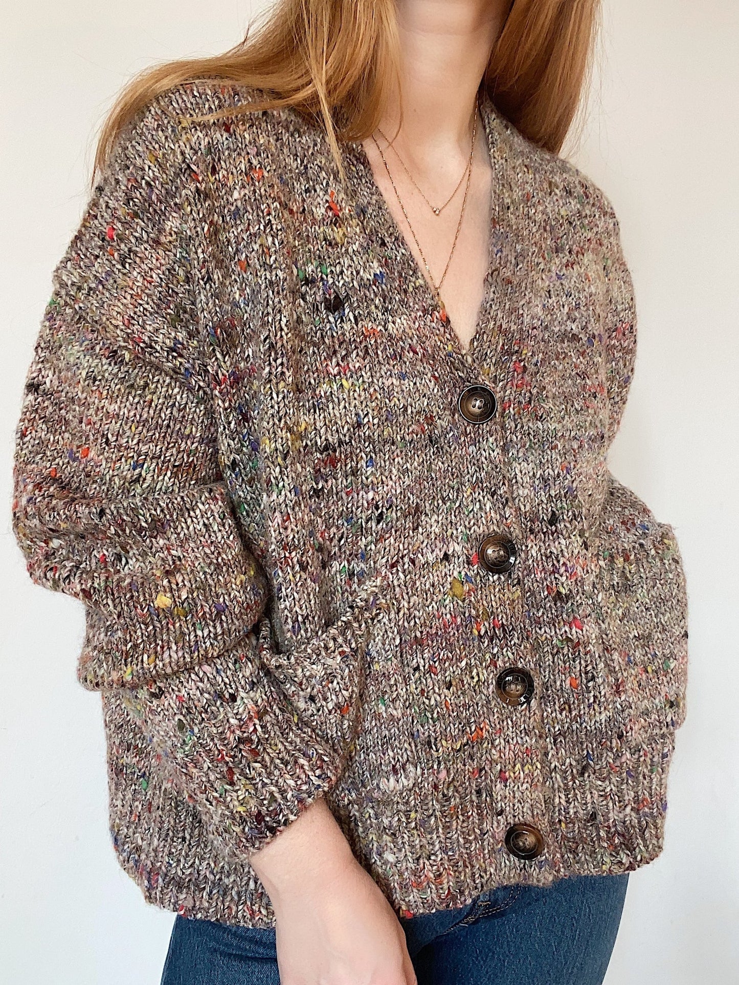 Strickpaket Cardigan No. 8 von My Favourite Things Knitwear aus Aran Tweed & Silk Mohair