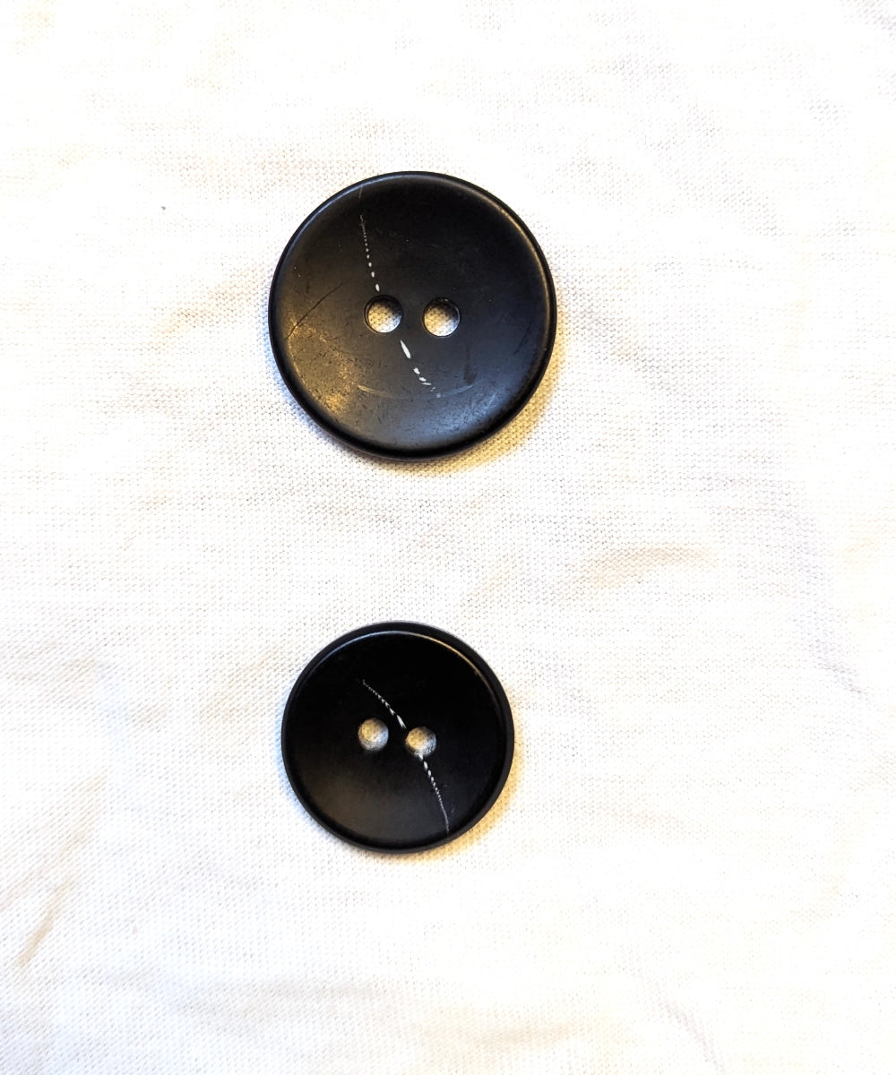 Knopf mit Muster weiß, schwarz oder braun (matt), ⌀20 mm & ⌀25 mm