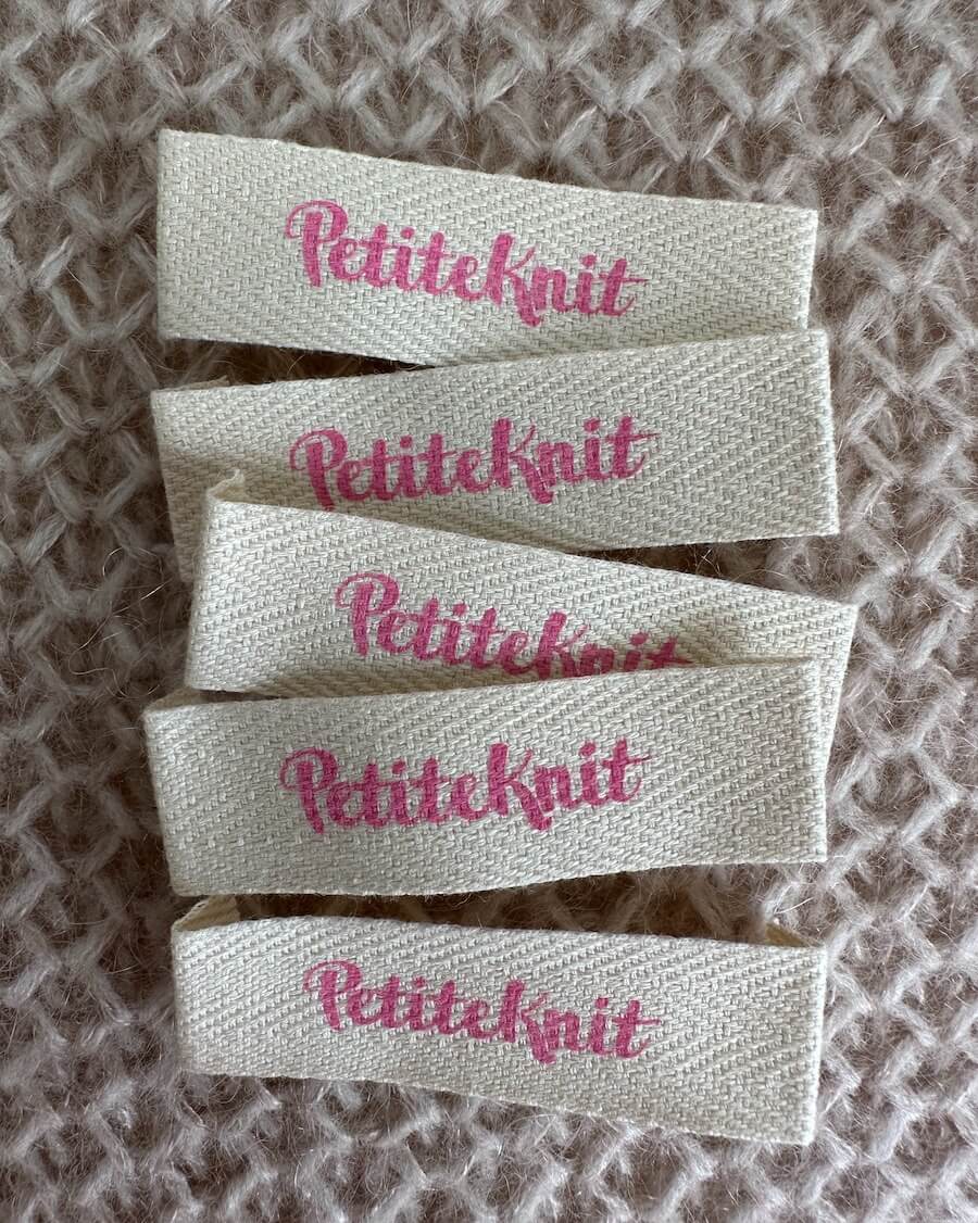 PetiteKnit Baumwoll-Label (diverse)